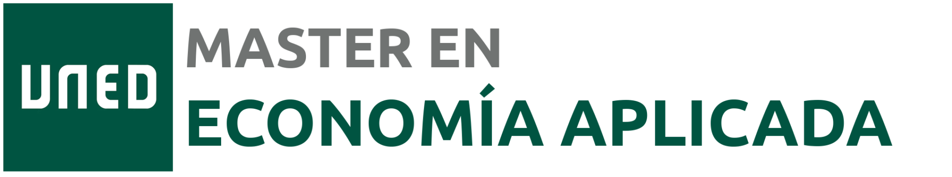 Master en Economía Aplicada UNED